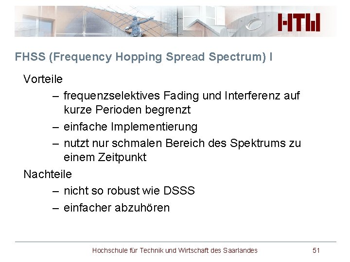 FHSS (Frequency Hopping Spread Spectrum) I Vorteile – frequenzselektives Fading und Interferenz auf kurze