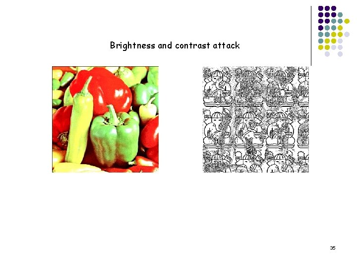 Brightness and contrast attack 35 