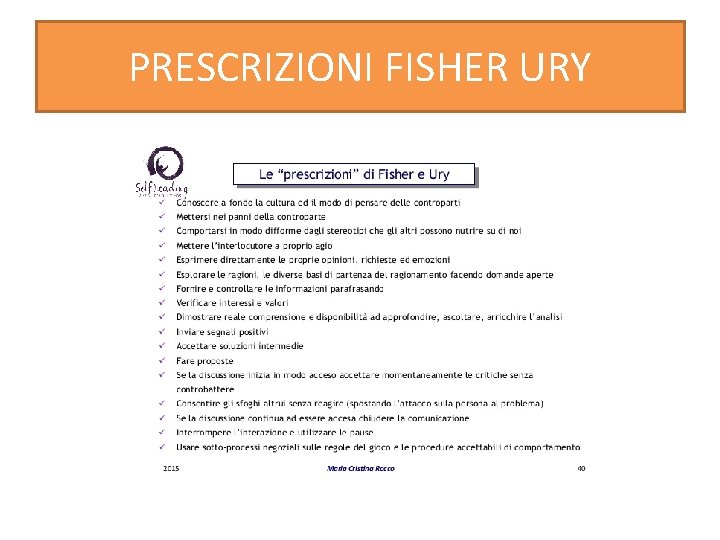 PRESCRIZIONI FISHER URY 