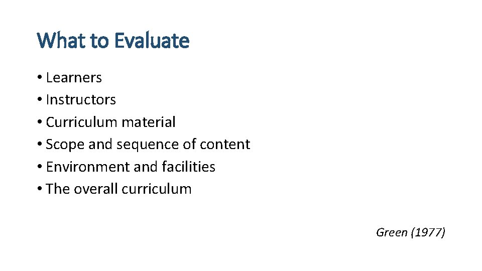 The ABCs of CDE Curriculum Development and Evaluation