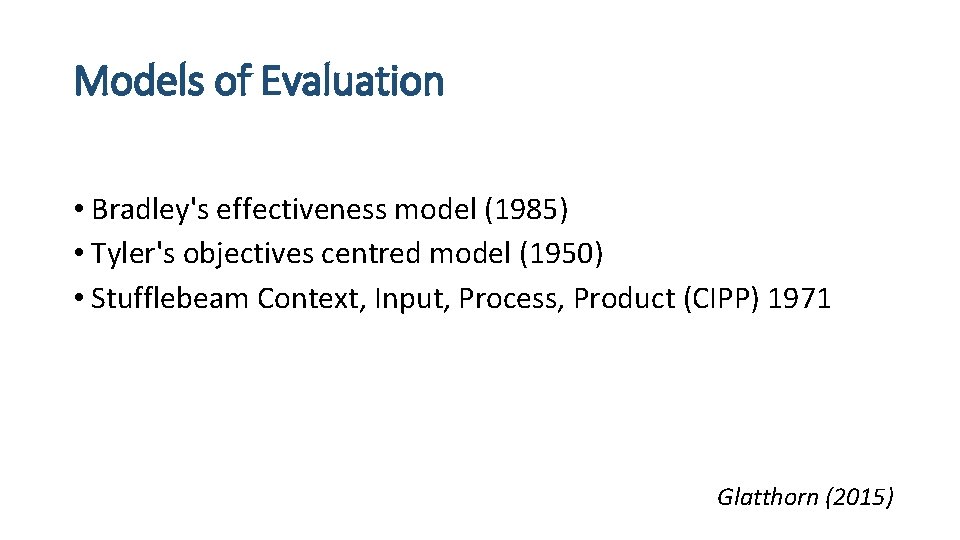 The ABCs of CDE Curriculum Development and Evaluation