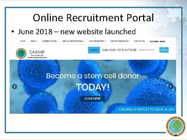 Online Recruitment Portal • June 2018 – new website launched 