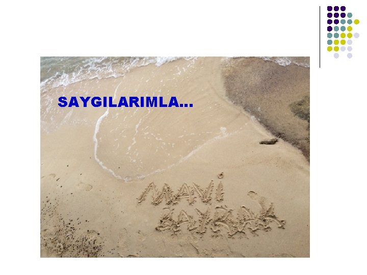 SAYGILARIMLA… 