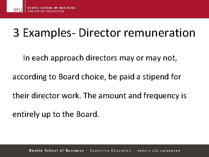 Three Examples Divisions of Family Practice Board Configurations