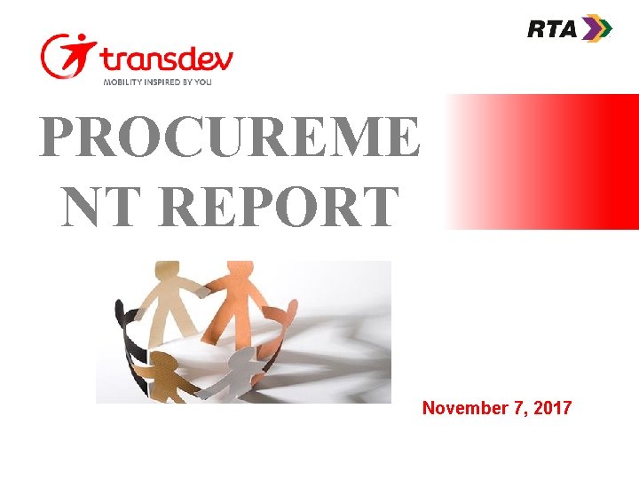 PROCUREME NT REPORT November 7, 2017 