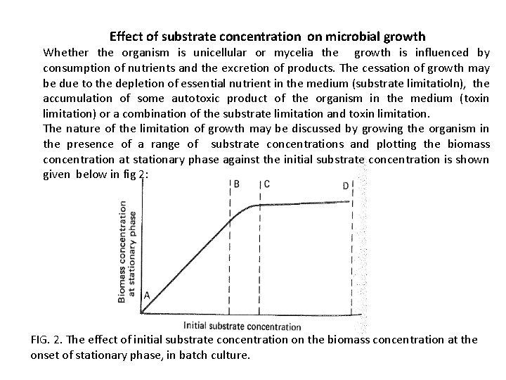 Effect of substrate concentration on microbial growth Whether the organism is unicellular or mycelia