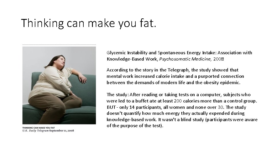 Thinking can make you fat. Glycemic Instability and Spontaneous Energy Intake: Association with Knowledge-Based