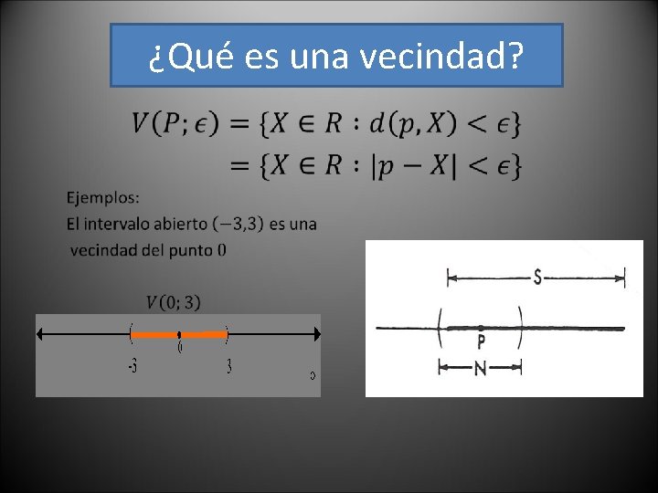 ¿Qué es una vecindad? 