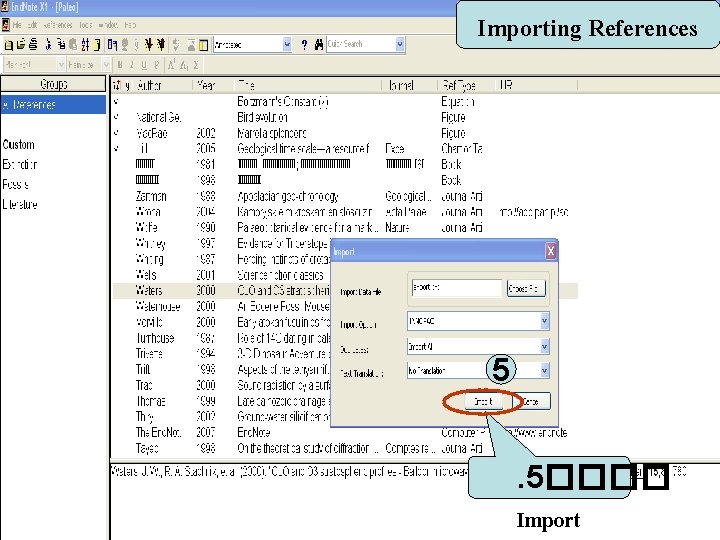 Importing References 5. 5���� Import 