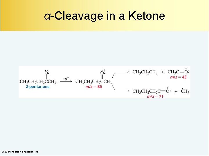 α-Cleavage in a Ketone © 2014 Pearson Education, Inc. 