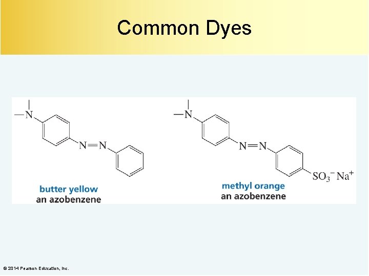 Common Dyes © 2014 Pearson Education, Inc. 