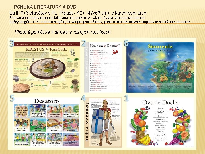 PONUKA LITERATÚRY A DVD Balík 6+6 plagátov s PL. Plagát - A 2+ (47
