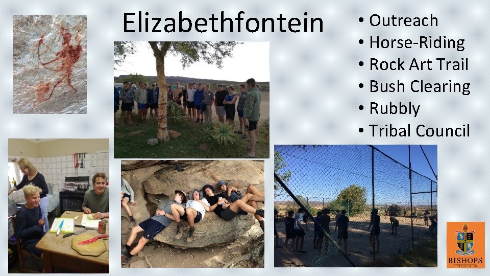 Elizabethfontein • Outreach • Horse-Riding • Rock Art Trail • Bush Clearing • Rubbly