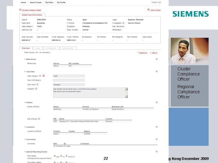 Users and Numbers § Chief Compliance Officer § Compliance Operating Officer § Compliance Legal