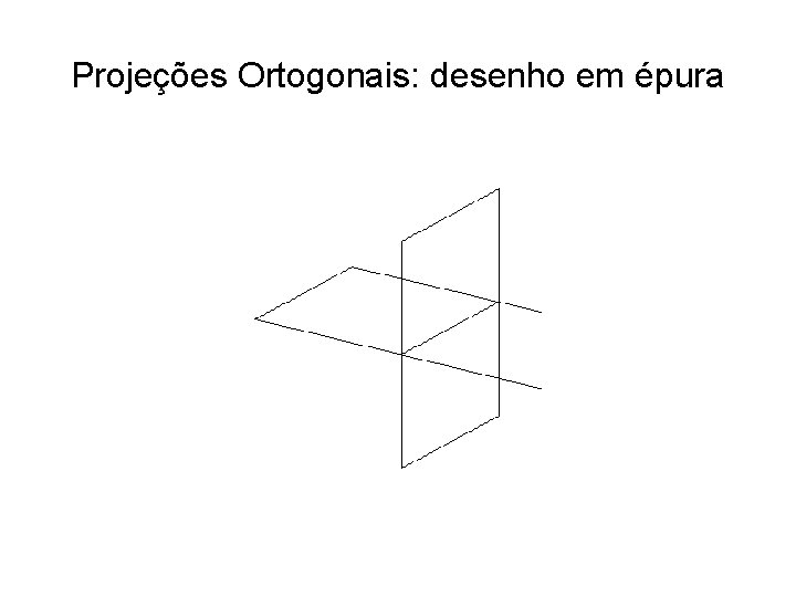 Projeções Ortogonais: desenho em épura 