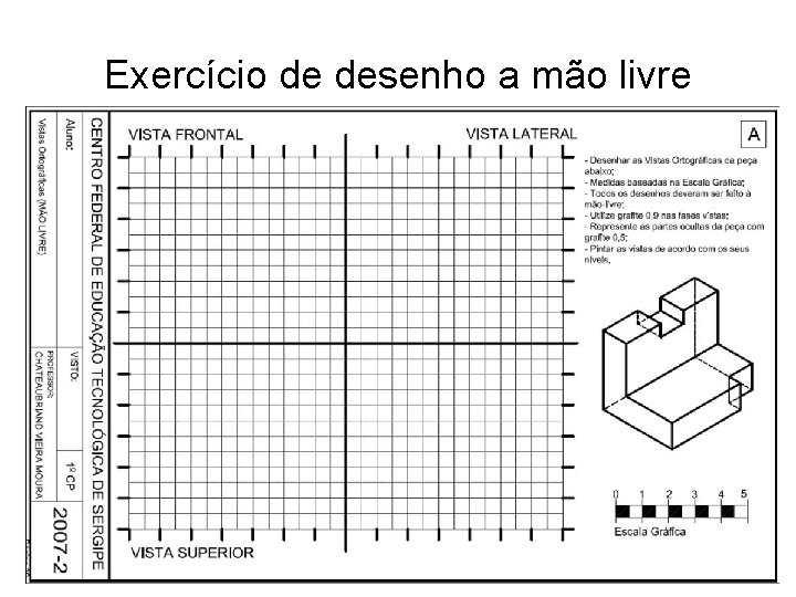 Exercício de desenho a mão livre 