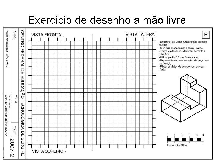 Exercício de desenho a mão livre 