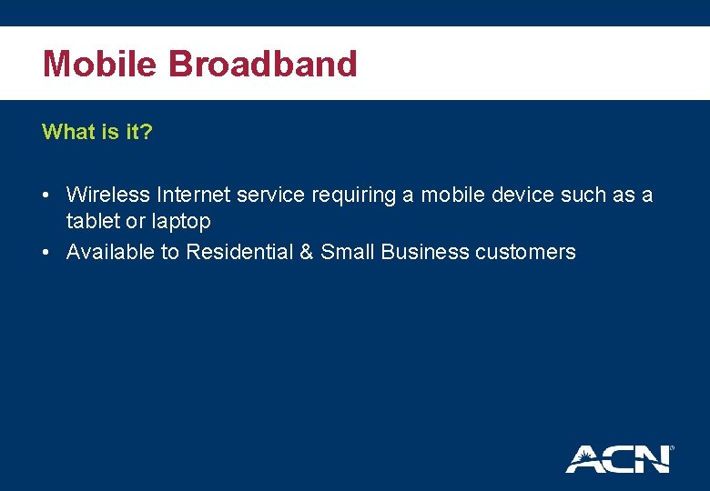 ACN Product Overview Mobile Mobile Broadband New Zealand