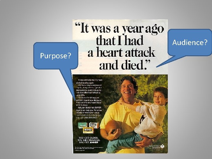 Audience? Purpose? 