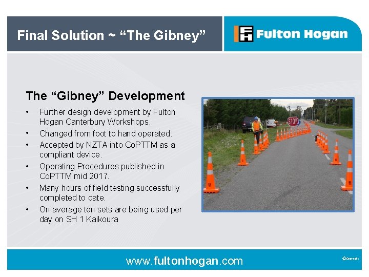 Final Solution ~ “The Gibney” The “Gibney” Development • • • Further design development