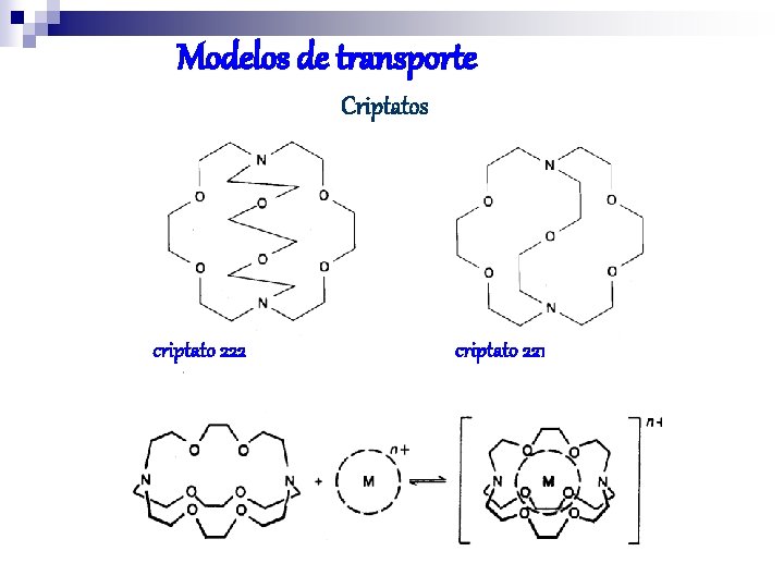 Modelos de transporte Criptatos criptato 222 criptato 221 