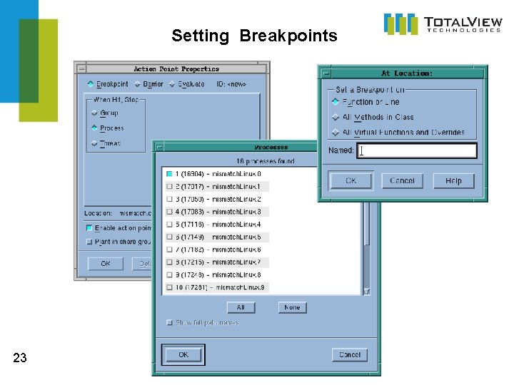 Setting Breakpoints 23 