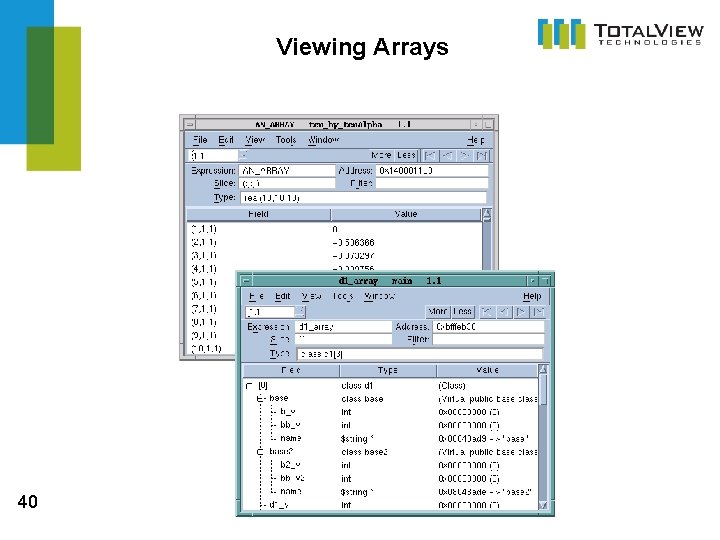 Viewing Arrays 40  Viewing Arrays 40