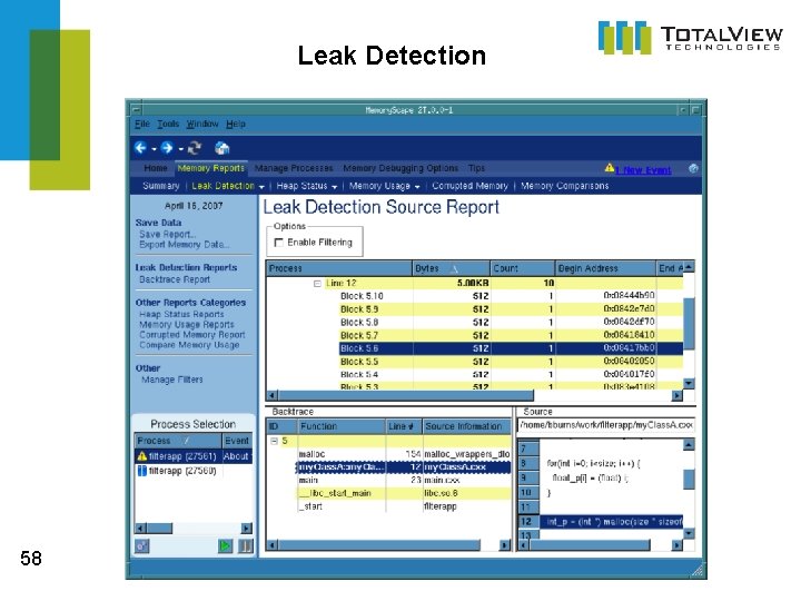 Leak Detection 58  Leak Detection 58