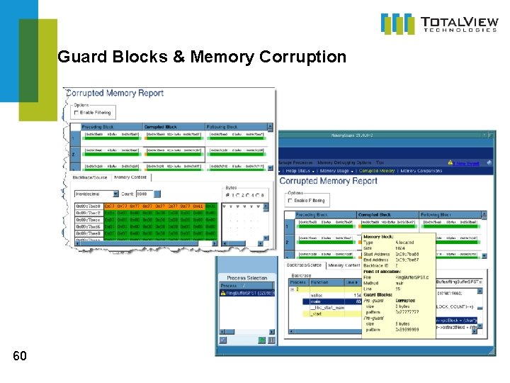 Guard Blocks & Memory Corruption 60  Guard Blocks & Memory Corruption 60
