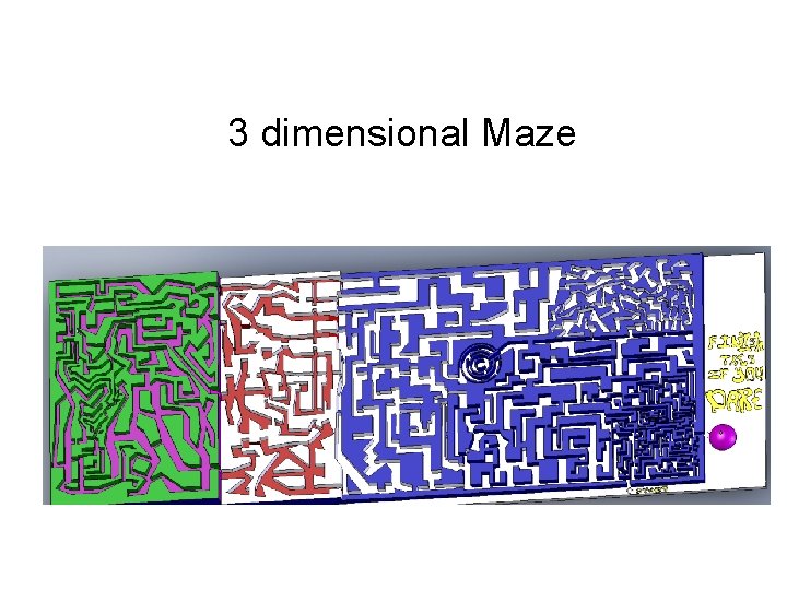 3 dimensional Maze 