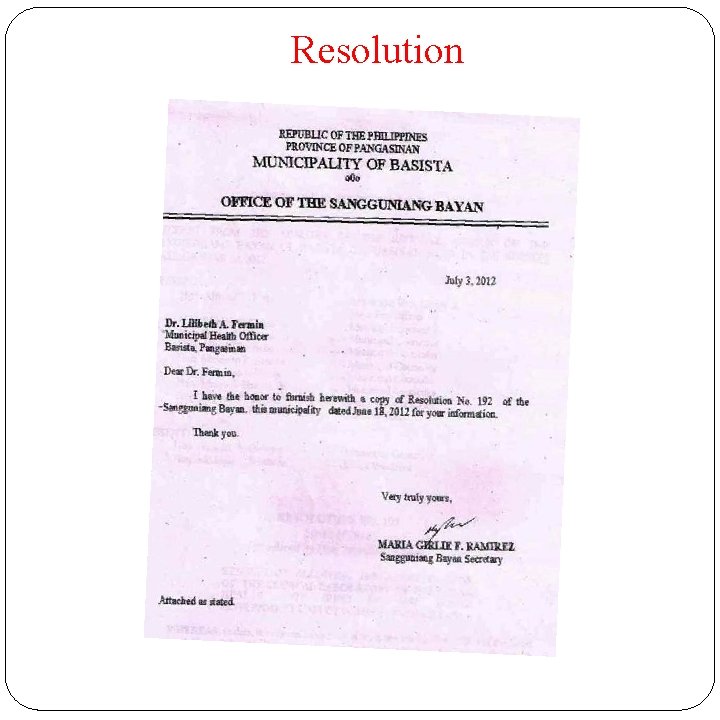 Resolution 