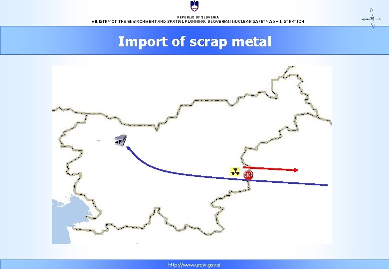 REPUBLIC OF SLOVENIA MINISTRY OF THE ENVIRONMENT AND SPATIAL PLANNING, SLOVENIAN NUCLEAR SAFETY ADMINISTRATION