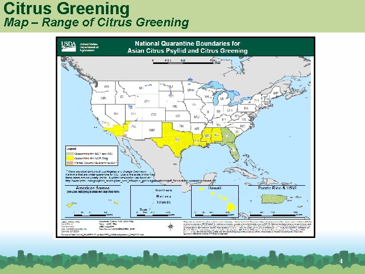 Citrus Greening Map – Range of Citrus Greening American Elm 4 