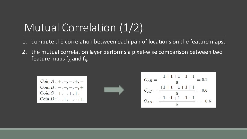 Mutual Correlation (1/2) 1. compute the correlation between each pair of locations on the