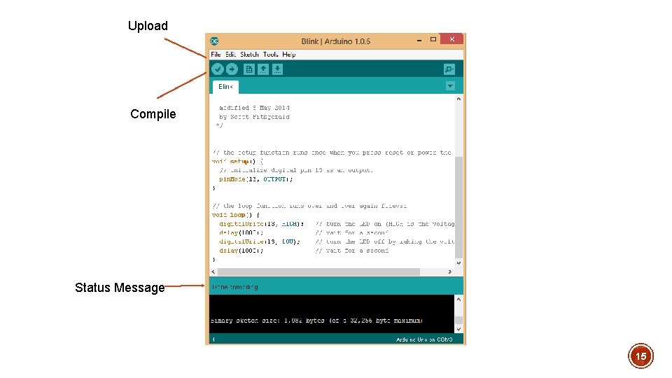 Upload Compile Status Message 15 Upload Compile Status Message 15