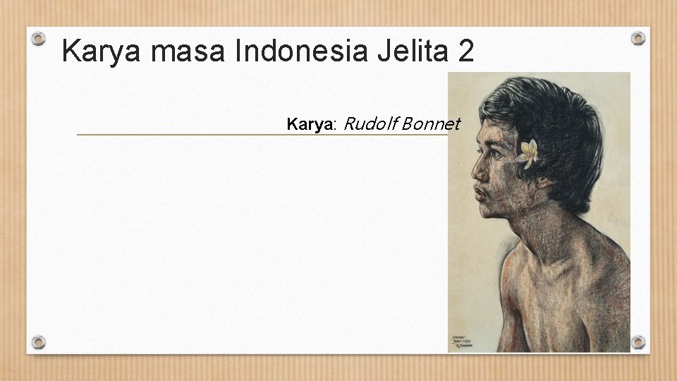 Karya masa Indonesia Jelita 2 Karya: Rudolf Bonnet 