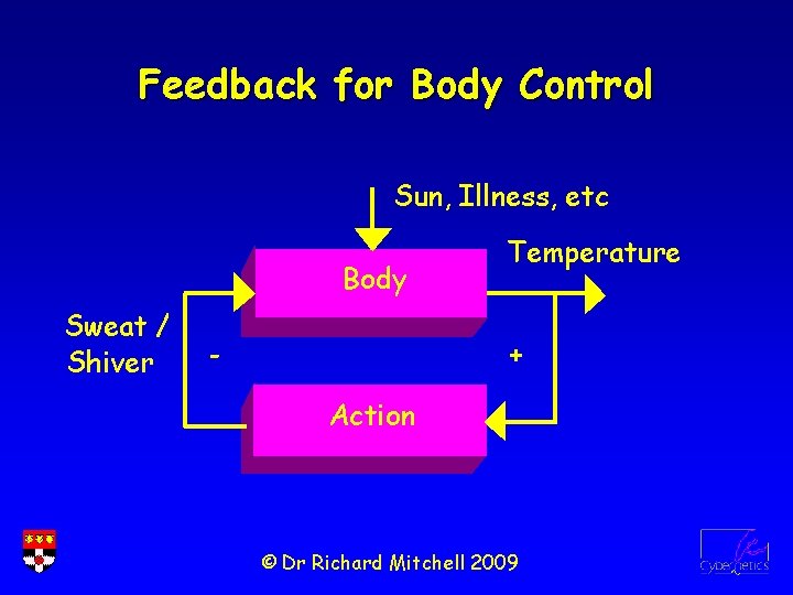 Feedback for Body Control Sun, Illness, etc Body Sweat / Shiver - Temperature +