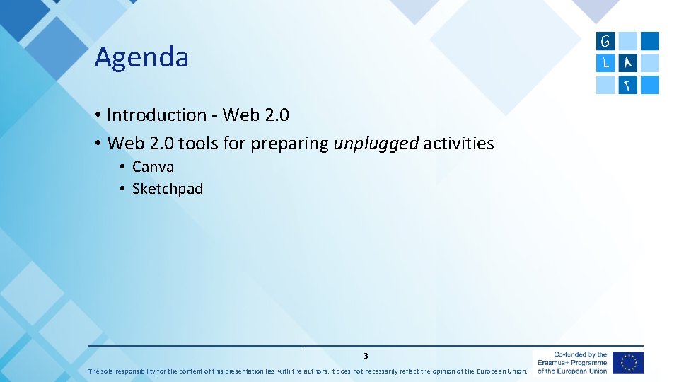Agenda • Introduction - Web 2. 0 • Web 2. 0 tools for preparing