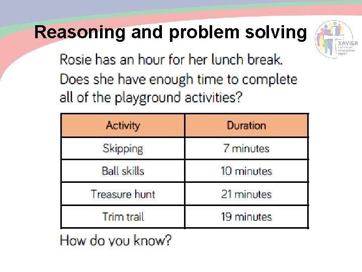 Reasoning and problem solving 