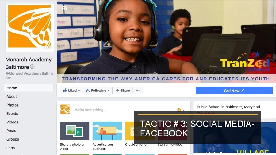 TACTIC # 3: SOCIAL MEDIAFACEBOOK TACTIC # 3: SOCIAL MEDIAFACEBOOK