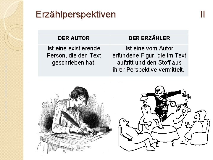 Erzählperspektiven II Da. F- Oberstufe – Einführung in die Literatur - JG. 01. 16