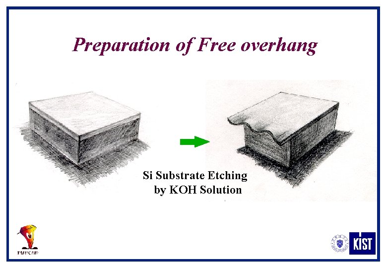 Preparation of Free overhang Si Substrate Etching by KOH Solution 