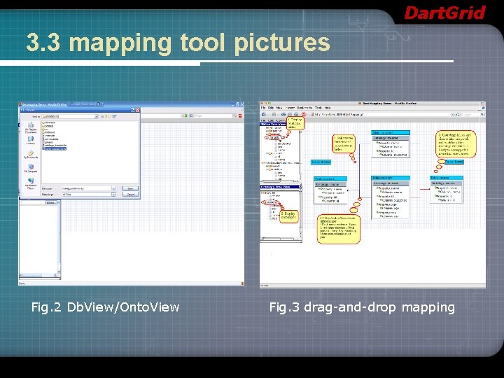 Dart. Grid 3. 3 mapping tool pictures Fig. 2 Db. View/Onto. View Fig. 3