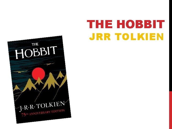 THE HOBBIT JRR TOLKIEN 