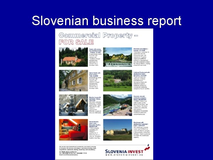 Slovenian business report 
