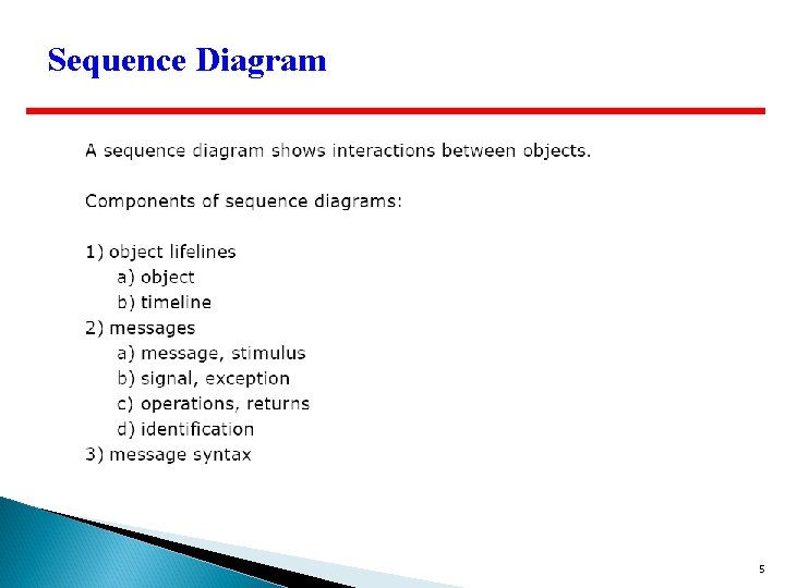 Sequence Diagram 5 Sequence Diagram 5