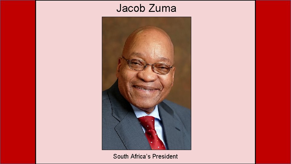 Jacob Zuma South Africa’s President 