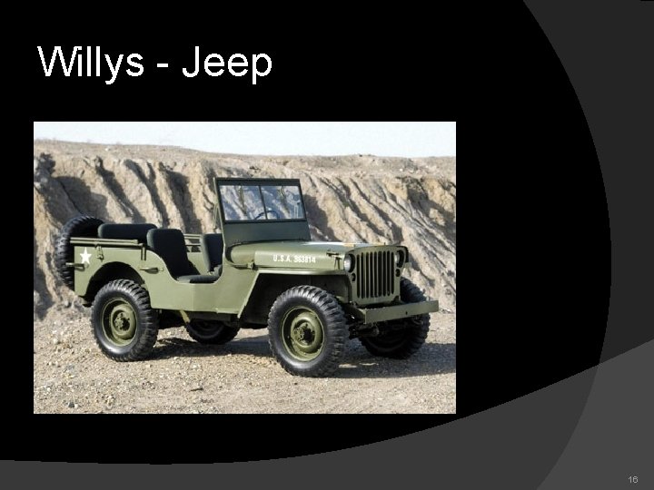 Willys - Jeep 16 