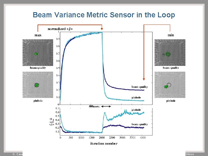 Beam Variance Metric Sensor in the Loop G. Cauwenberghs 520. 776 Learning on Silicon