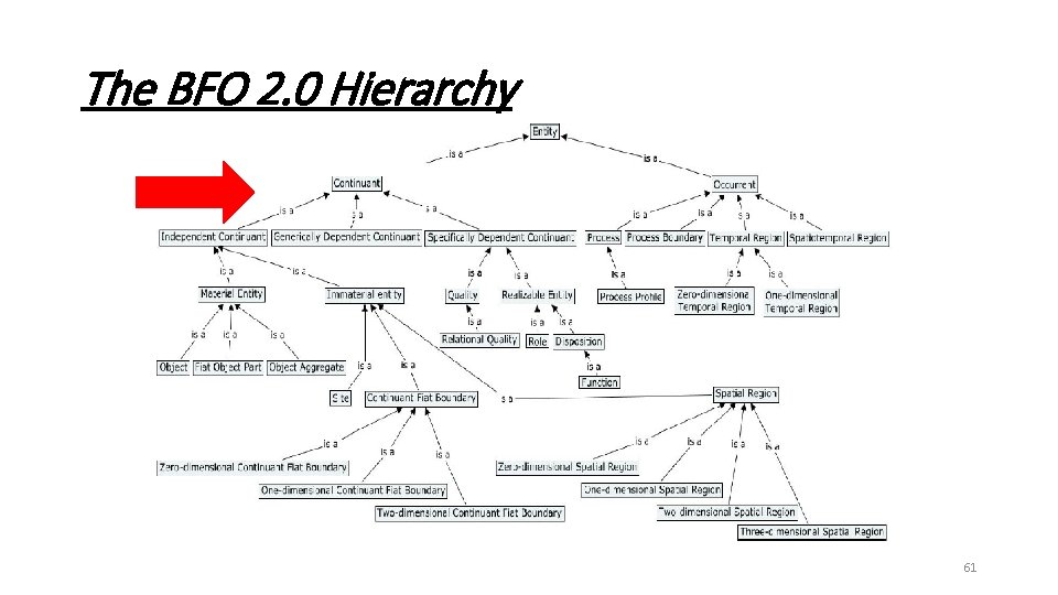 The BFO 2. 0 Hierarchy 61 